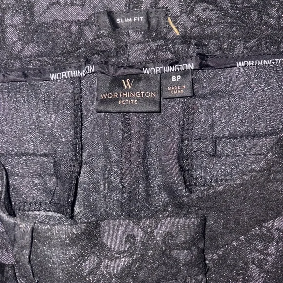 Worthington Women's Shimmering Black Pantsuit - Picture 5 of 6